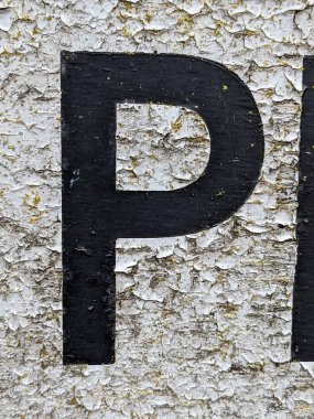 Sıkıntılı Durum Tipografisinde Yazılan Sözcükler P Harfi Fidye Defteri Bulundu