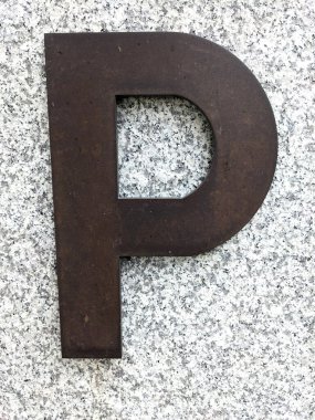 Sıkıntılı Durum Tipografisinde Yazılan Sözcükler P Harfi Fidye Defteri Bulundu