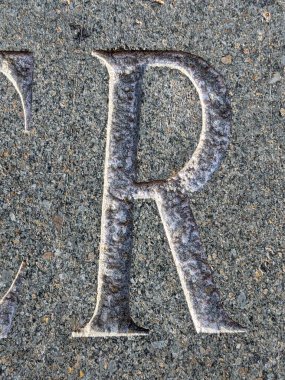 Sıkıntılı Durum Tipografisinde Yazılan Sözcükler R Harfi Fidye Defteri Bulundu