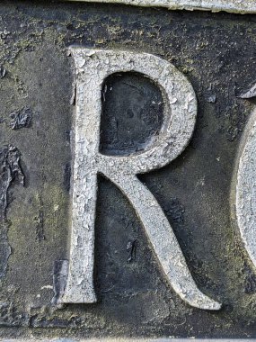 Sıkıntılı Durum Tipografisinde Yazılan Sözcükler R Harfi Fidye Defteri Bulundu