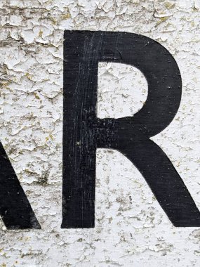 Sıkıntılı Durum Tipografisinde Yazılan Sözcükler R Harfi Fidye Defteri Bulundu