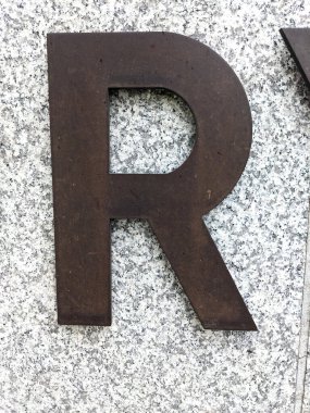 Sıkıntılı Durum Tipografisinde Yazılan Sözcükler R Harfi Fidye Defteri Bulundu