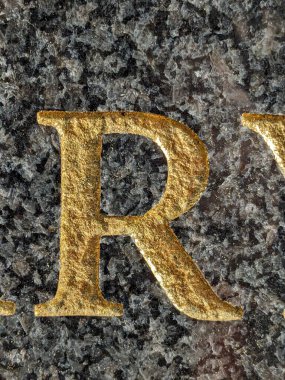 Sıkıntılı Durum Tipografisinde Yazılan Sözcükler R Harfi Fidye Defteri Bulundu