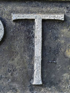 Sıkıntılı Durum Tipografisi ile Yazılan Kelimeler T Harfi Fidye Defteri Bulundu