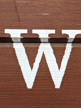 Sıkıntılı Durum Tipografisi ile Yazılan Sözcükler W Harfi Fidye Defteri Bulundu