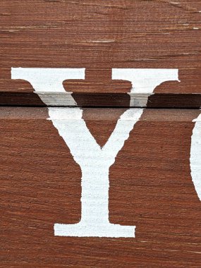 Sıkıntılı Durum Tipografisi ile Yazılan Kelimeler Y Harfi Fidye Defteri Bulundu