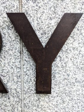 Sıkıntılı Durum Tipografisi ile Yazılan Kelimeler Y Harfi Fidye Defteri Bulundu