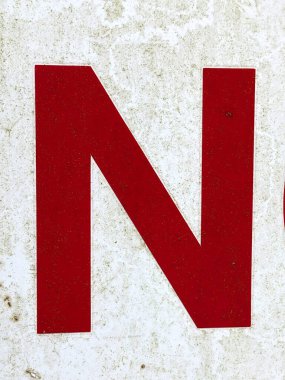 Sıkıntılı Durum Yazı Tipi N Typography ile El Yazısı Mektubu