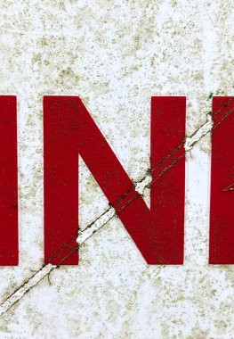 Sıkıntılı Durum Yazı Tipi N Typography ile El Yazısı Mektubu