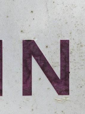 Sıkıntılı Durum Yazı Tipi N Typography ile El Yazısı Mektubu