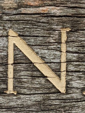 Sıkıntılı Durum Yazı Tipi N Typography ile El Yazısı Mektubu