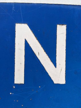 Sıkıntılı Durum Yazı Tipi N Typography ile El Yazısı Mektubu