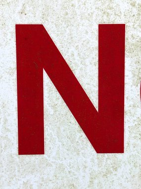 Sıkıntılı Durum Yazı Tipi N Typography ile El Yazısı Mektubu