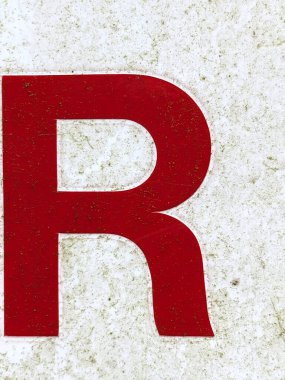 Sıkıntılı Durum İmza Yazı Tipi R Tipografisi El Yazısı Mektubu