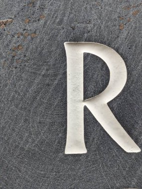 Sıkıntılı Durum İmza Yazı Tipi R Tipografisi El Yazısı Mektubu