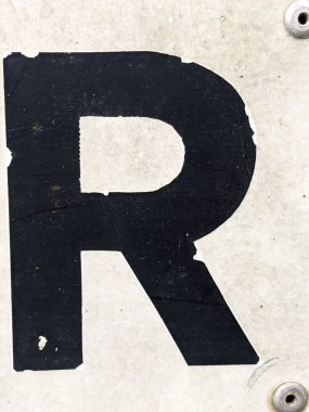 Sıkıntılı Durum İmza Yazı Tipi R Tipografisi El Yazısı Mektubu