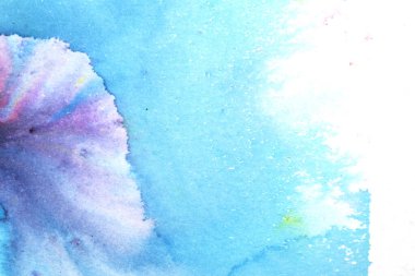 Beyaz Arkaplan Damlaları ve Çizgilerindeki Nazik Renkli Suluboya