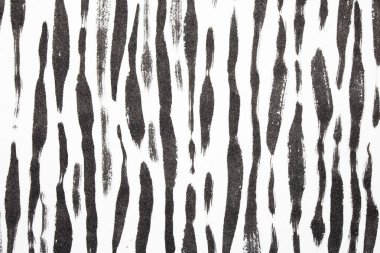 Beyaz Arkaplan Zebra Derisi Barkod Şeklinde Kalın Mürekkep Kalemi Siyah Çizgiler