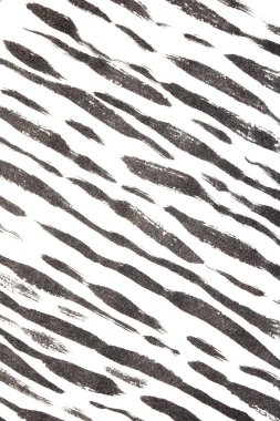 Beyaz Arkaplan Zebra Derisi Barkod Şeklinde Kalın Mürekkep Kalemi Siyah Çizgiler