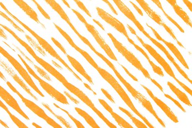 Beyaz Arkaplan Zebra Derisi Turuncu Barkod Şeklinde Kalın Mürekkep Çizgileri