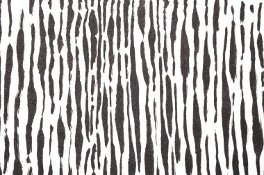 Beyaz Arkaplan Zebra Derisi Barkod Şeklinde Kalın Mürekkep Kalemi Siyah Çizgiler