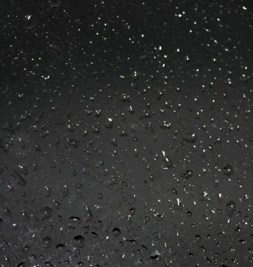 Camdan Metal Arkaplanda Yoğunlaştırılmış Yağmur Damlası Kabarcık Suyunu Kapat