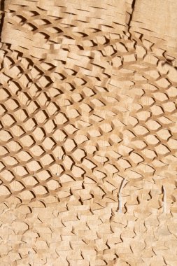 Karton Kağıt Vidalanmış Balpeteği Deseni Arkaplan için Kapalı Kutu Paketleme