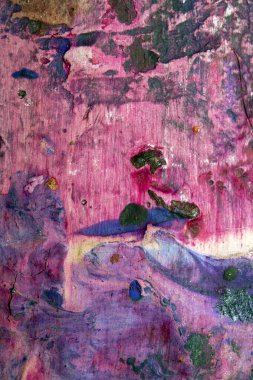 Palet Bıçak Yaratıcı Üzerinde Kurumuş Akrilik Mürekkep Boyası