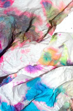 Kağıt, Pastel Suluboya Resimleri Arkaplan için Gökkuşağı Boyalarıyla Karıştırılmış Doku