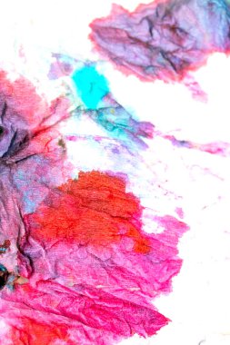 Kağıt, Pastel Suluboya Resimleri Arkaplan için Gökkuşağı Boyalarıyla Karıştırılmış Doku