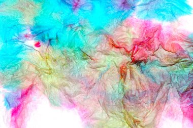 Kağıt, Pastel Suluboya Resimleri Arkaplan için Gökkuşağı Boyalarıyla Karıştırılmış Doku