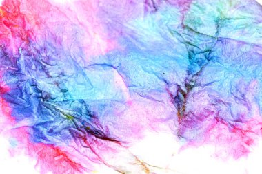 Kağıt, Pastel Suluboya Resimleri Arkaplan için Gökkuşağı Boyalarıyla Karıştırılmış Doku