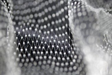 Küçük Ağ Soyut Örgü Örgü Örgü Örgü Arkaplan Plastik Paketleme Kapat