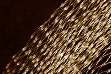 Küçük Ağ Soyut Örgü Örgü Örgü Örgü Arkaplan Plastik Paketleme Kapat