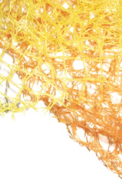 Turuncu ve Sarı Ağ Soyut Kablo Ağı Arkaplanı