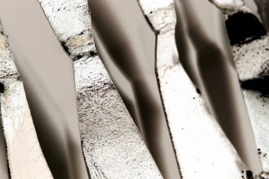 Sivri uçlu Gümüş Çizgiler Soyut Kağıt Arkaplan