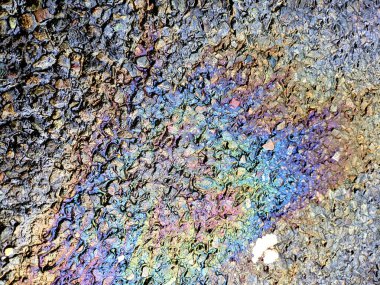 Petrol Kirliliği Gökkuşağı Benzin Sızıntısı