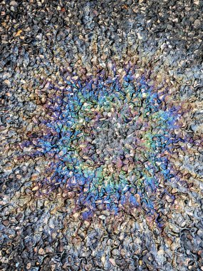 Petrol Kirliliği Gökkuşağı Benzin Sızıntısı