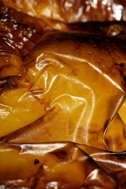 Kızarmış Sebze Biberi Derisi 'ne yakın. Soyut Biber Kızartması, Çıtır Çıtır ve Sulu Arkaplan