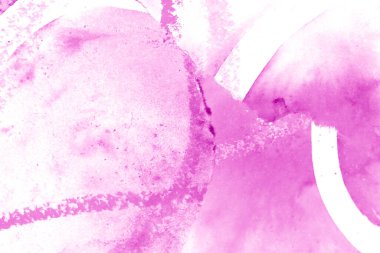 Soyut Suluboya Arkaplanı Parçalanmış ve Yırtılmış Mavi Yeşil Sanat Parçası