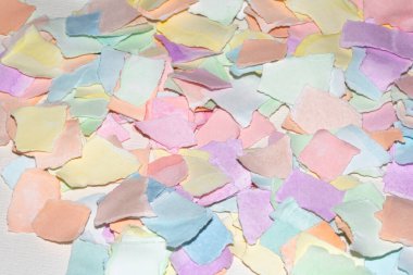 Yırtık Kağıt Tabaka Konfeti Rengi Hassas Soyut Doku Arkaplanı