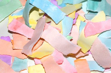 Yırtık Kağıt Tabaka Konfeti Rengi Hassas Soyut Doku Arkaplanı