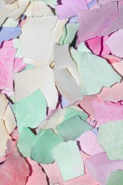 Yırtık Kağıt Tabaka Konfeti Rengi Hassas Soyut Doku Arkaplanı