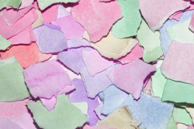 Yırtık Kağıt Tabaka Konfeti Rengi Hassas Soyut Doku Arkaplanı