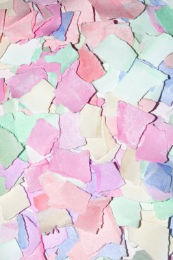 Yırtık Kağıt Tabaka Konfeti Rengi Hassas Soyut Doku Arkaplanı