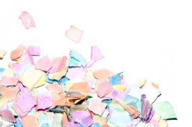 Yırtık Kağıt Katmanlar Küçük Gökkuşağı Konfeti Rengi Hassas Soyut Doku Özgeçmişi