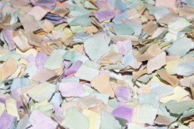 Yırtık Kağıt Katmanlar Küçük Gökkuşağı Konfeti Rengi Hassas Soyut Doku Özgeçmişi