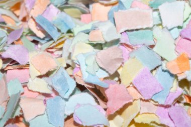 Yırtık Kağıt Katmanlar Küçük Gökkuşağı Konfeti Rengi Hassas Soyut Doku Özgeçmişi