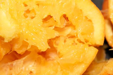 Sıkışmış Ezilmiş Portakal Meyvesi Meyve Suyu