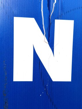 Sıkıntılı Durum Tipografisinde Yazılan Sözcükler N Harfi Fidye Defteri Bulundu